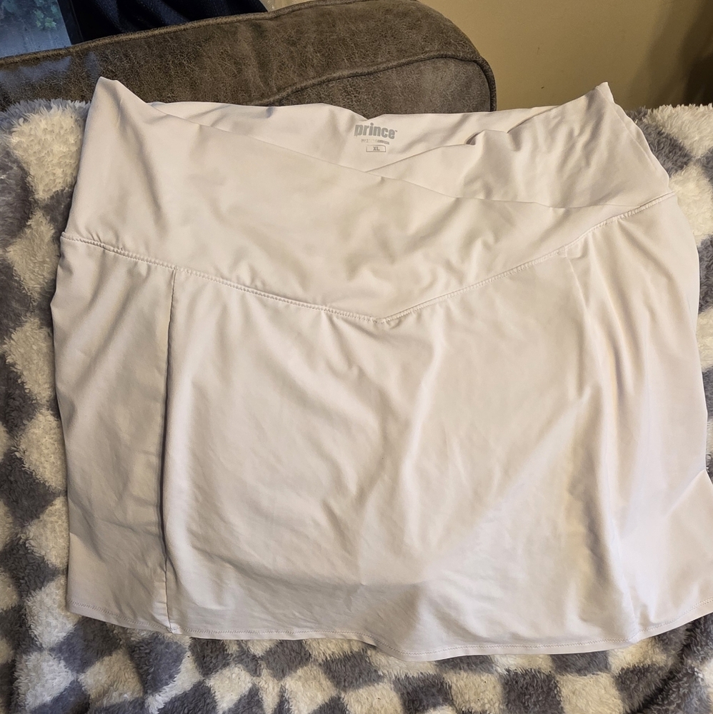 Prince Tennis Athletic Skirt White XL